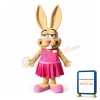 Cartoon Jackrabbit Gentlewoman Mascot Adult Costume