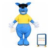 Cool Blue Kangaroo Mascot Costume