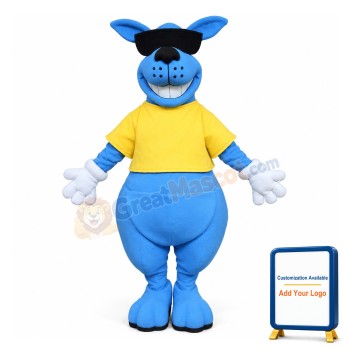 Cool Blue Kangaroo Mascot Costume