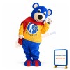 Blue Teddy Bear Mascot Advertising Costume