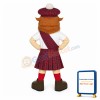 Scottish Bearded Man Mascot Costume