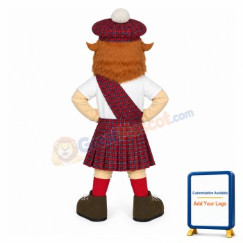 Scottish Bearded Man Mascot Costume