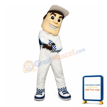 Handsome Racer Mascot Costume