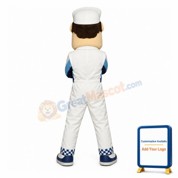 Handsome Racer Mascot Costume