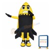 Angry Cartoon Yellow Missile Mascot Adult Costume