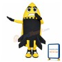 Angry Cartoon Yellow Missile Mascot Adult Costume