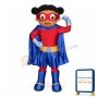 Superhero Girl Mascot Costume