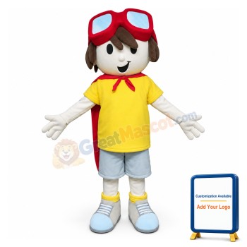 Hero Boy Mascot Costume