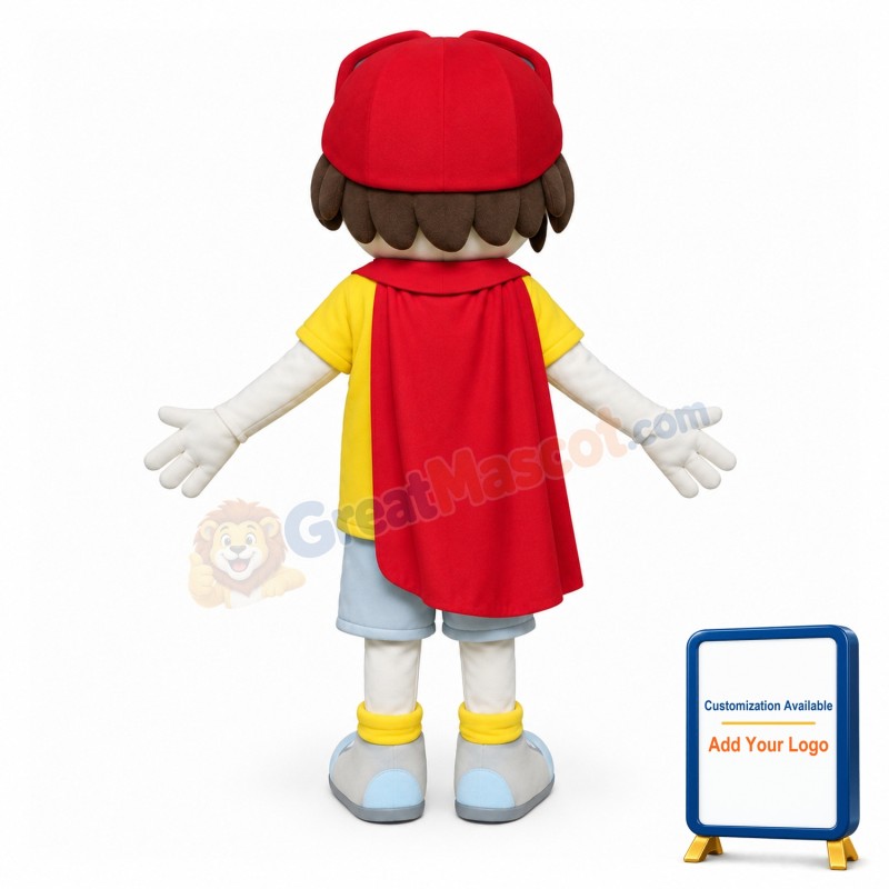 Hero Boy Mascot Costume