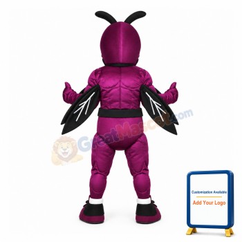 Power Purple Bee Mascot Costume