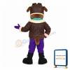 Brown Dog Aviator Mascot Costume