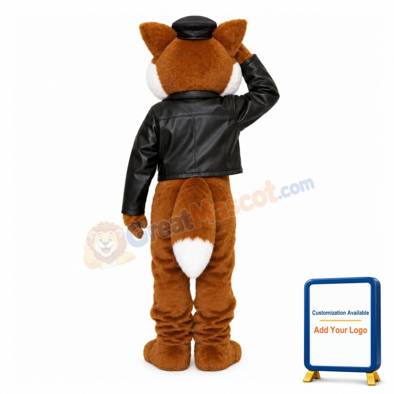 Loyal Fox Police Plush Mascot Costume