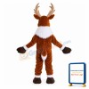 Crazy Christmas Reindeer Mascot Costume
