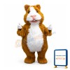 Long Fur Hamster Mascot Costume