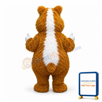 Long Fur Hamster Mascot Costume