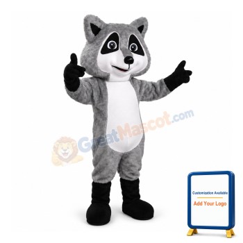 2nd Version Of The Raccoon Mascot Adult Costume