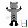 2nd Version Of The Raccoon Mascot Adult Costume