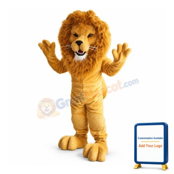 Power Golden Lion Mascot Costume