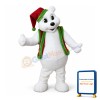 Christmas White Bear Mascot Adult Costume