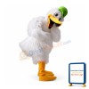 Lovely White Stork Bird Mascot Costume