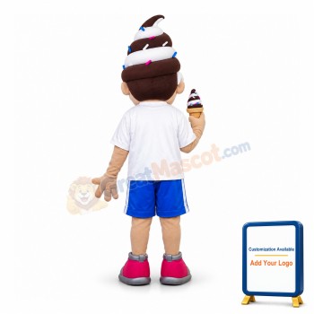 Cartoon Cone Boy Mascot Costume