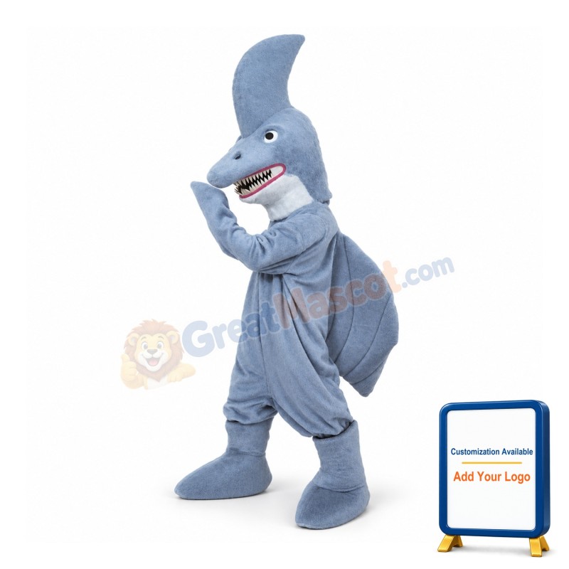 2nd Version Of The Shark Mascot Adult Costume