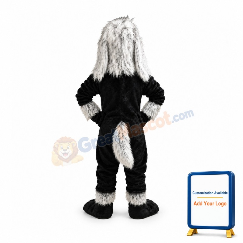 Black Lion Mascot Costume