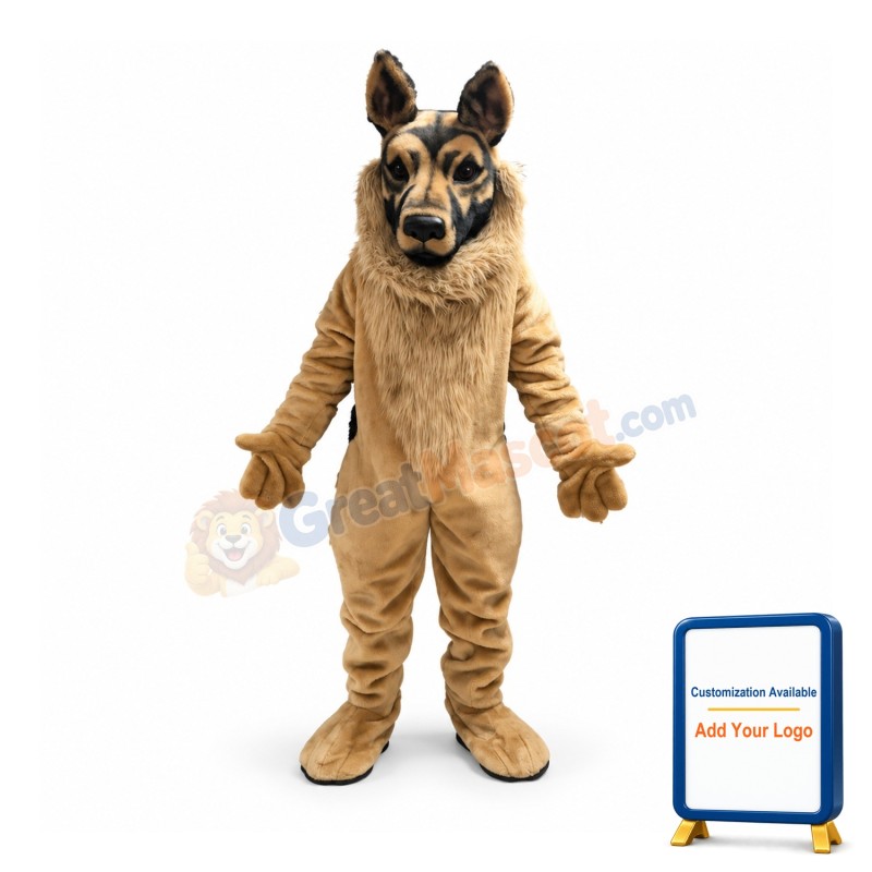 German Shepherd Dog Mascot Costume
