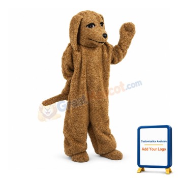 Fleece Brown Dog Mascot Costume