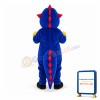Dark Blue Dinosaur Mascot Adult Costume