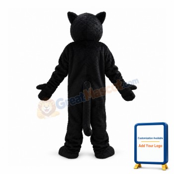 Fierce Black Cougar Animal Mascot Costume