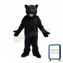 Fierce Black Cougar Animal Mascot Costume