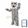 Fierce White Tiger Mascot Costume