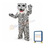 Fierce White Tiger Mascot Costume