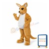 Yellow Kangaroo Mascot Adult Costume