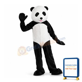 3nd Version Of The Panda Mascot Adult Costume
