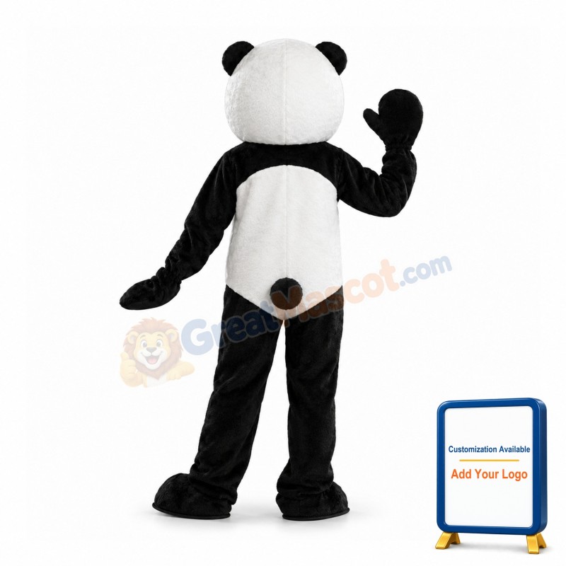 3nd Version Of The Panda Mascot Adult Costume
