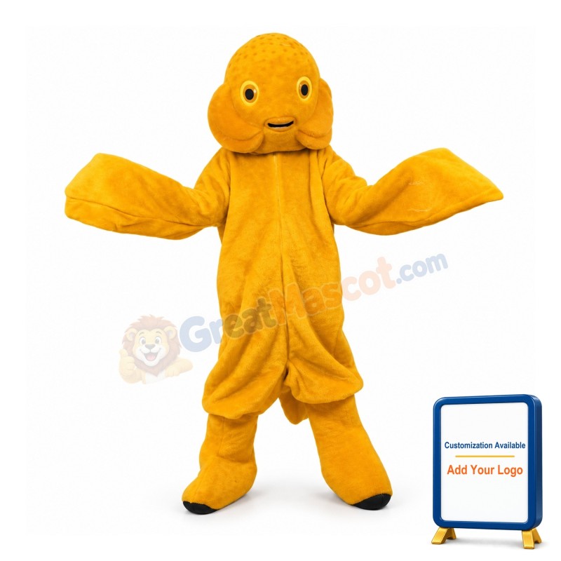 Gold Koi Fish Mascot Costume