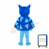 Faceless Blue Doll Mascot Costume