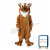 Calm Brown Tiger Mascot Costume