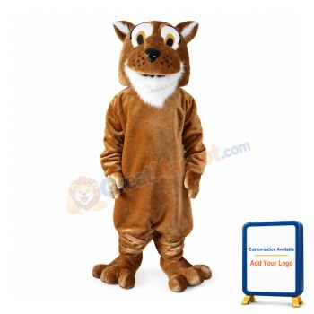 Calm Brown Tiger Mascot Costume