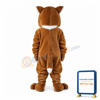 Calm Brown Tiger Mascot Costume