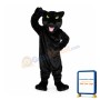 Black Leopard With Green Eyes Mascot Costume