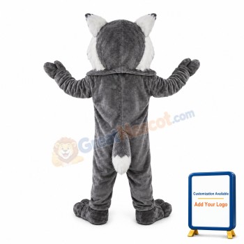 Fiercely Grey Tiger Mascot Costume