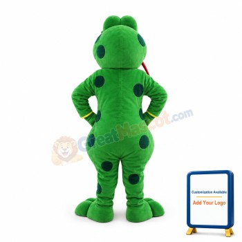Cartoon Green Snake Mascot Costume