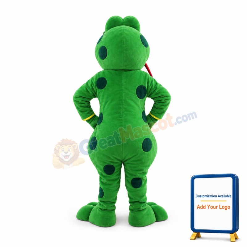 Cartoon Green Snake Mascot Costume