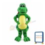 Cartoon Green Snake Mascot Costume