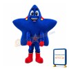 Cartoon Blue Star With Feet Mascot Costume