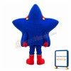 Cartoon Blue Star With Feet Mascot Costume