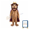 Genial Lion King With Crown Mascot Costume